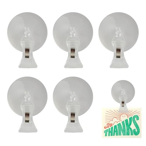 Riybyds 5 Stück Saugnapf Haken Clip Halter, PVC Saugnäpfe, Fenster saugnapf klemme, Saugnäpfe klammer, Saugnapf haken clip halter, Parkscheinhalter clip, Verstellbaren Clips für Glas Riybyds 5 Stück Saugnapf Haken Clip Halter, PVC Saugnäpfe, Fenster saugnapf klemme, Saugnäpfe klammer, Saugnapf haken clip halter, Parkscheinhalter clip, Verstellbaren Clips für Glas von Riybyds