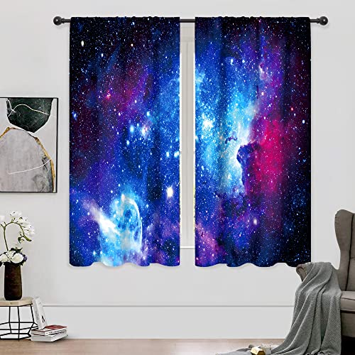 Riyidecor GalaxieWeltraumnebel dünne Stoffvorhänge 2 Paneele 104 x 157 cm blau nicht verdunkelnd Stange Tasche Universum Planeten Psychedelic Fantasy Stern bedruckt Wohnzimmer Schlafzimmer Fenster Riyidecor GalaxieWeltraumnebel dünne Stoffvorhänge 2 Paneele 104 x 157 cm blau nicht verdunkelnd Stange Tasche Universum Planeten Psychedelic Fantasy Stern bedruckt Wohnzimmer Schlafzimmer Fenster von Riyidecor