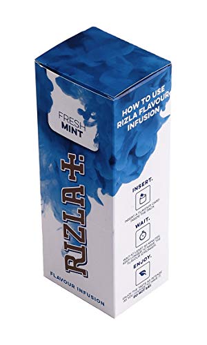RIZLA Aromakarten Fresh Mint, zum Aromatisieren von Zigaretten, 25 Karten pro Box 2 Boxen (50 Karten) von Rizla