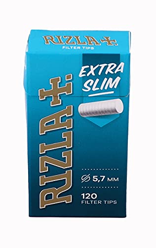 RIZLA Filtersticks Extra Slim, 5,7 mm Durchmesser, 120 Filter pro Packung 5 Packungen (600 Filter) von Rizla