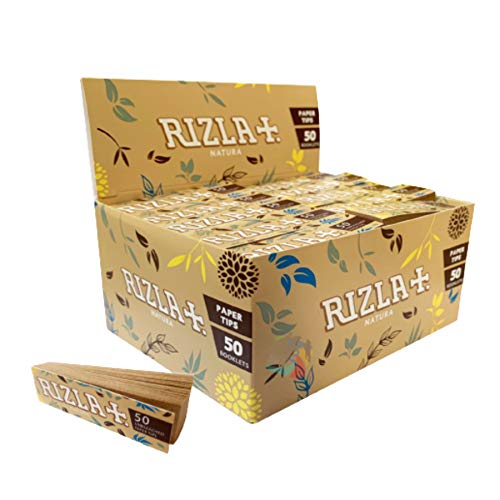 Rizla Natura Filterspitzen, ungebleicht, 50 Heftchen, 50 Stück von Rizla