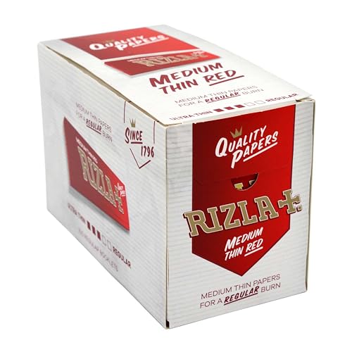 Rizla REGULAR RED ROLLING PAPER - FULL BOX OF 100 BOOKLETS von Rizla