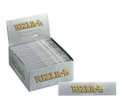 Rizla Silver King Size ULTRA SLIM Zigarettenpapier Papier Box mit 50 Heftchen Originalverpackung von Rizla