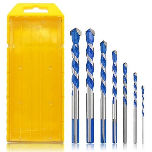 Fliesenbohrer Fliesen Bohrer Set Glasbohrer Keramikbohrer Steinbohrer Hartmetallbohrer Bohrer Set für Keramik Glas Holz 3-12 mm von Rjayaa