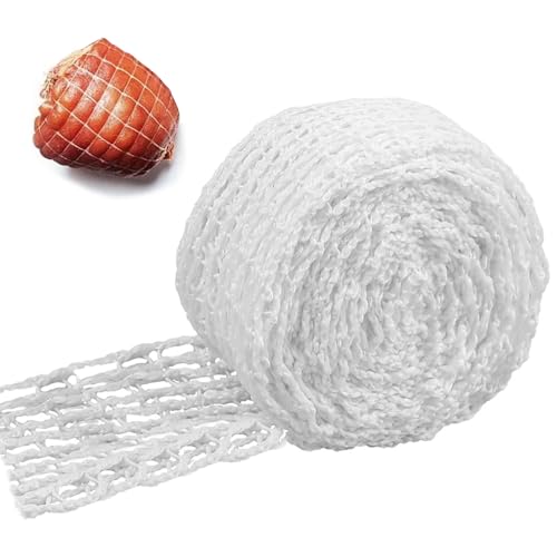 Rollbratennetz Schinkennetz zum Räuchern 5m Bratennetz Fleischnetz Rouladennetz Räuchernetz zum Räuchern für Wurst Fleisch Schinken von Rjayaa