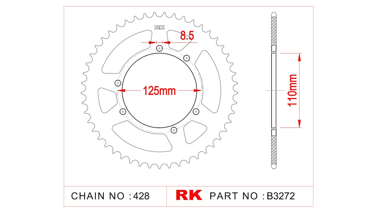 RK Kettenrad 3272 von Rk