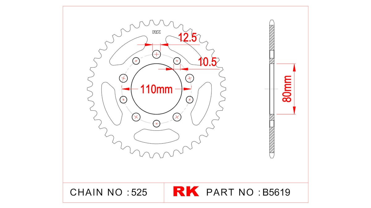 RK Kettenrad 5619 von Rk