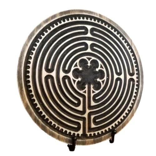 Rkbcjqa 1 Stück Labyrinthe Labyrinthe Finger Labyrinthe Mindfulness Tool und Altar Dekoration für und Gebet, L von Rkbcjqa