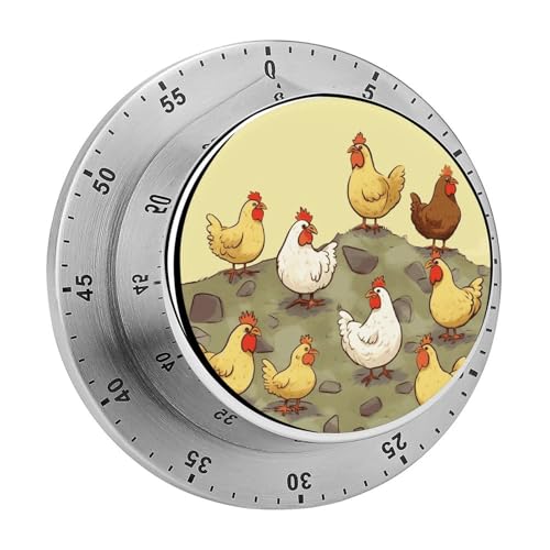 A Brood of Chickens Timer Küchentimer zum Kochen, magnetische Timer, keine Batterien, magnetische Rückenlehne, Countdown-Timer für Klassenzimmer, Zuhause, Studium und Kochen A Brood of Chickens Timer Küchentimer zum Kochen, magnetische Timer, keine Batterien, magnetische Rückenlehne, Countdown-Timer für Klassenzimmer, Zuhause, Studium und Kochen von Rkklvbns
