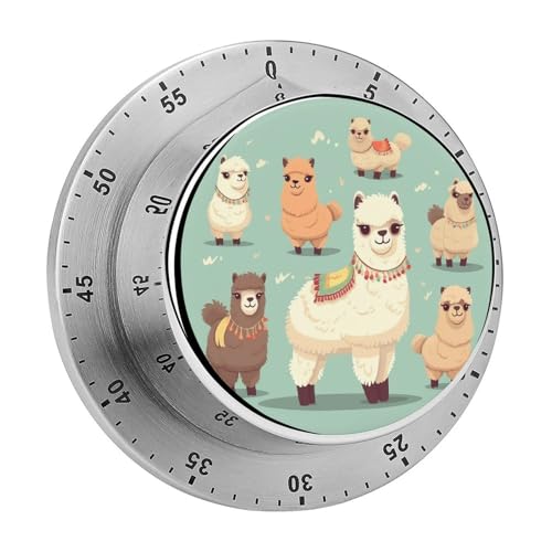 Alpakas Timer Küchentimer zum Kochen Magnetische Timer Keine Batterien Magnetische Rückenlehne, Countdown-Timer für Klassenzimmer, Zuhause, Studium und Kochen Alpakas Timer Küchentimer zum Kochen Magnetische Timer Keine Batterien Magnetische Rückenlehne, Countdown-Timer für Klassenzimmer, Zuhause, Studium und Kochen von Rkklvbns