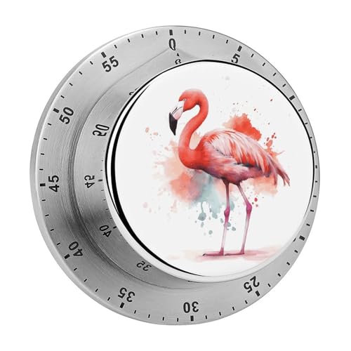 Aquarell-Flamingo-Timer, Küchentimer zum Kochen, magnetische Timer, keine Batterien, magnetische Rückenlehne, Countdown-Timer für Klassenzimmer, Zuhause, Studium und Kochen Aquarell-Flamingo-Timer, Küchentimer zum Kochen, magnetische Timer, keine Batterien, magnetische Rückenlehne, Countdown-Timer für Klassenzimmer, Zuhause, Studium und Kochen von Rkklvbns