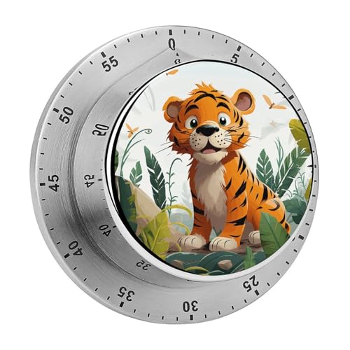 Cartoon-Tiger-Timer, Küchentimer zum Kochen, magnetische Timer, keine Batterien, magnetische Rückenlehne, Countdown-Timer für Klassenzimmer, Zuhause, Studium und Kochen Cartoon-Tiger-Timer, Küchentimer zum Kochen, magnetische Timer, keine Batterien, magnetische Rückenlehne, Countdown-Timer für Klassenzimmer, Zuhause, Studium und Kochen von Rkklvbns