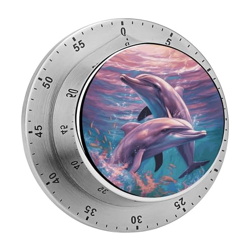 Delphins Art Timer Küchentimer zum Kochen, magnetische Timer, keine Batterien, magnetische Rückenlehne, Countdown-Timer für Klassenzimmer, Zuhause, Studium und Kochen Delphins Art Timer Küchentimer zum Kochen, magnetische Timer, keine Batterien, magnetische Rückenlehne, Countdown-Timer für Klassenzimmer, Zuhause, Studium und Kochen von Rkklvbns