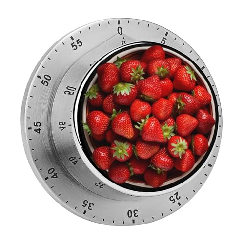 Erdbeeren in Schüssel, Küchentimer zum Kochen, magnetische Timer, keine Batterien, magnetische Rückenlehne, Countdown-Timer für Klassenzimmer, Zuhause, Studium und Kochen Erdbeeren in Schüssel, Küchentimer zum Kochen, magnetische Timer, keine Batterien, magnetische Rückenlehne, Countdown-Timer für Klassenzimmer, Zuhause, Studium und Kochen von Rkklvbns