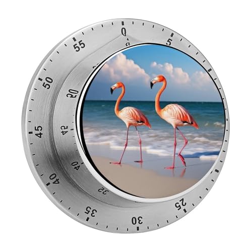 Flamingo On The Beach Timer Küchentimer zum Kochen, magnetische Timer, keine Batterien, magnetische Rückenlehne, Countdown-Timer für Klassenzimmer, Zuhause, Studium und Kochen Flamingo On The Beach Timer Küchentimer zum Kochen, magnetische Timer, keine Batterien, magnetische Rückenlehne, Countdown-Timer für Klassenzimmer, Zuhause, Studium und Kochen von Rkklvbns