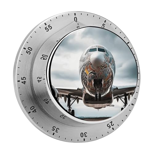 Flugzeug-Kunst-Timer, Küchentimer zum Kochen, magnetische Timer, keine Batterien, magnetische Rückenlehne, Countdown-Timer für Klassenzimmer, Zuhause, Studium und Kochen Flugzeug-Kunst-Timer, Küchentimer zum Kochen, magnetische Timer, keine Batterien, magnetische Rückenlehne, Countdown-Timer für Klassenzimmer, Zuhause, Studium und Kochen von Rkklvbns