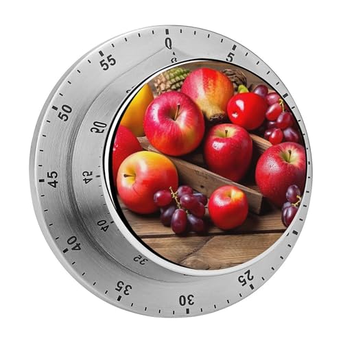 Fruits on Wood Timer Küchentimer zum Kochen, magnetische Timer, keine Batterien, magnetische Rückenlehne, Countdown-Timer für Klassenzimmer, Zuhause, Studium und Kochen Fruits on Wood Timer Küchentimer zum Kochen, magnetische Timer, keine Batterien, magnetische Rückenlehne, Countdown-Timer für Klassenzimmer, Zuhause, Studium und Kochen von Rkklvbns