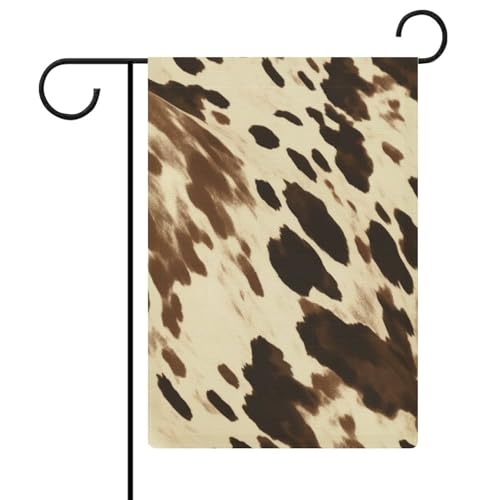 Gartenflaggen mit Kuhmotiv, 30,5 x 45,7 cm, doppelseitige Außenflagge, Sommerflagge, Blumenflagge, Willkommensflagge, saisonale Hoffeiertagsdekorationen von Rkklvbns