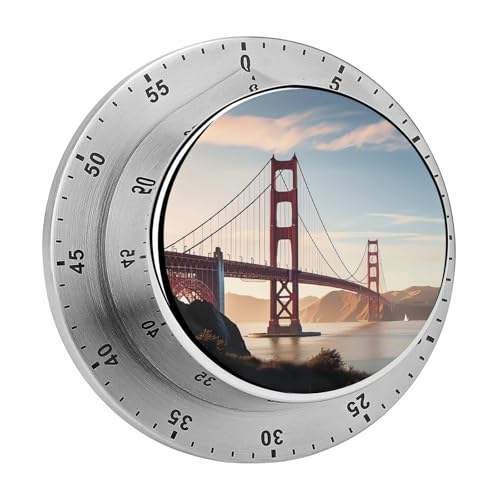Golden Gate Bridge Timer Küchentimer zum Kochen, magnetische Timer, keine Batterien, magnetische Rückenlehne, Countdown-Timer für Klassenzimmer, Zuhause, Studium und Kochen Golden Gate Bridge Timer Küchentimer zum Kochen, magnetische Timer, keine Batterien, magnetische Rückenlehne, Countdown-Timer für Klassenzimmer, Zuhause, Studium und Kochen von Rkklvbns