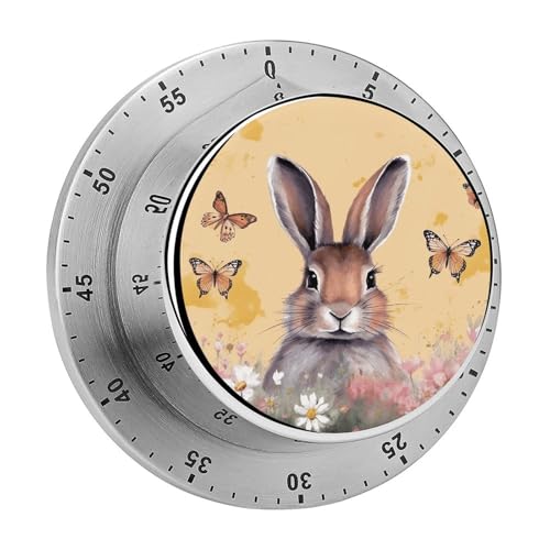 Kaninchen- und Schmetterlings-Timer, Küchentimer zum Kochen, magnetische Timer, keine Batterien, magnetische Rückenlehne, Countdown-Timer für Klassenzimmer, Zuhause, Studium und Kochen Kaninchen- und Schmetterlings-Timer, Küchentimer zum Kochen, magnetische Timer, keine Batterien, magnetische Rückenlehne, Countdown-Timer für Klassenzimmer, Zuhause, Studium und Kochen von Rkklvbns