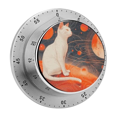 Katzen und Planeten Timer Küchentimer zum Kochen, magnetische Timer, keine Batterien, magnetische Rückenlehne, Countdown-Timer für Klassenzimmer, Zuhause, Studium und Kochen Katzen und Planeten Timer Küchentimer zum Kochen, magnetische Timer, keine Batterien, magnetische Rückenlehne, Countdown-Timer für Klassenzimmer, Zuhause, Studium und Kochen von Rkklvbns