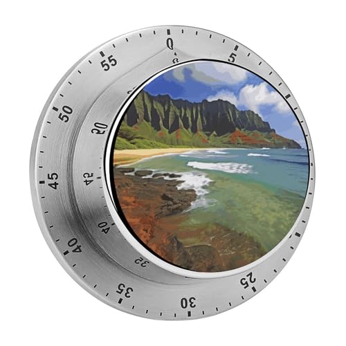 Kauai Hawaii Seashore Timer Küchentimer zum Kochen, magnetische Timer, keine Batterien, magnetische Rückenlehne, Countdown-Timer für Klassenzimmer, Zuhause, Studium und Kochen Kauai Hawaii Seashore Timer Küchentimer zum Kochen, magnetische Timer, keine Batterien, magnetische Rückenlehne, Countdown-Timer für Klassenzimmer, Zuhause, Studium und Kochen von Rkklvbns