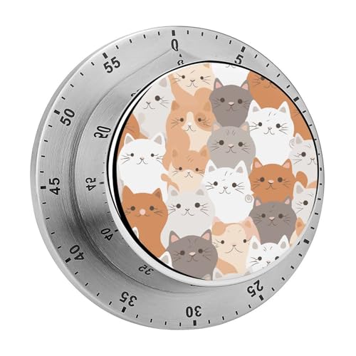 Orange Katzen Timer Küchentimer zum Kochen Magnetische Timer Keine Batterien Magnetische Rückenlehne Countdown Timer für Klassenzimmer, Zuhause, Studium und Kochen Orange Katzen Timer Küchentimer zum Kochen Magnetische Timer Keine Batterien Magnetische Rückenlehne Countdown Timer für Klassenzimmer, Zuhause, Studium und Kochen von Rkklvbns