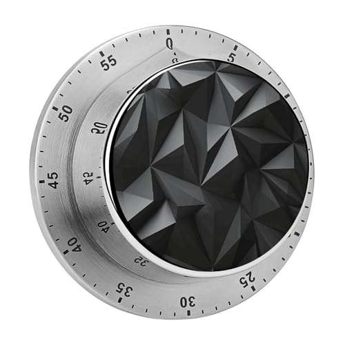 Schwarzer geometrischer Timer Küchentimer zum Kochen, magnetische Timer, keine Batterien, magnetische Rückenlehne, Countdown-Timer für Klassenzimmer, Zuhause, Studium und Kochen Schwarzer geometrischer Timer Küchentimer zum Kochen, magnetische Timer, keine Batterien, magnetische Rückenlehne, Countdown-Timer für Klassenzimmer, Zuhause, Studium und Kochen von Rkklvbns
