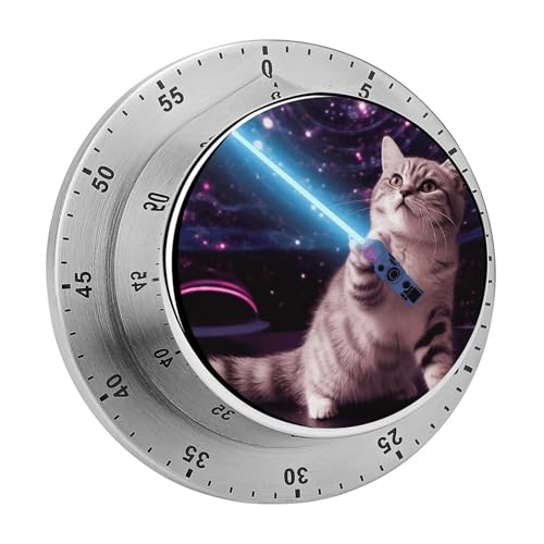 Space Laser Cat Neuheit Niedlicher Lustiger Timer Küchentimer zum Kochen Magnetische Timer Keine Batterien Magnetische Rückenlehne Countdown Timer für Klassenzimmer, Zuhause, Studium und Kochen Space Laser Cat Neuheit Niedlicher Lustiger Timer Küchentimer zum Kochen Magnetische Timer Keine Batterien Magnetische Rückenlehne Countdown Timer für Klassenzimmer, Zuhause, Studium und Kochen von Rkklvbns
