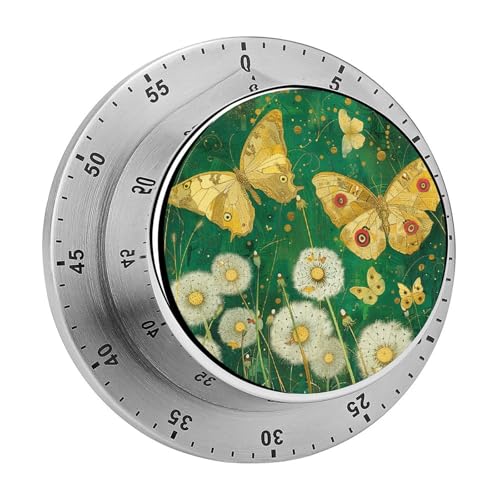 Timer mit Schmetterlingsmuster, Küchentimer zum Kochen, magnetische Timer, keine Batterien, magnetische Rückenlehne, Countdown-Timer für Klassenzimmer, Zuhause, Studium und Kochen Timer mit Schmetterlingsmuster, Küchentimer zum Kochen, magnetische Timer, keine Batterien, magnetische Rückenlehne, Countdown-Timer für Klassenzimmer, Zuhause, Studium und Kochen von Rkklvbns