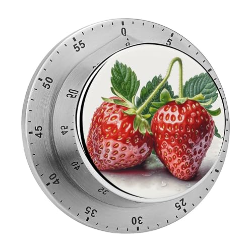 Zwei Erdbeeren-Timer, Küchentimer zum Kochen, magnetische Timer, keine Batterien, magnetische Rückenlehne, Countdown-Timer für Klassenzimmer, Zuhause, Studium und Kochen Zwei Erdbeeren-Timer, Küchentimer zum Kochen, magnetische Timer, keine Batterien, magnetische Rückenlehne, Countdown-Timer für Klassenzimmer, Zuhause, Studium und Kochen von Rkklvbns
