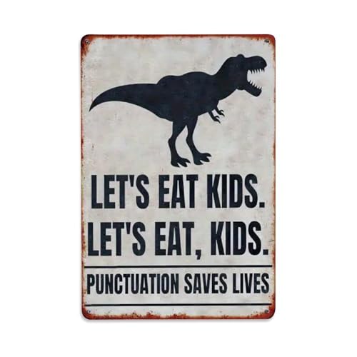 Metall-Blechschild "Let's Eat", Vintage-Stil, Garten, Schlafzimmer, Café, Bar, Männerhöhle, Heimdekoration, Metallposter, 20,3 x 30,5 cm Metall-Blechschild "Let's Eat", Vintage-Stil, Garten, Schlafzimmer, Café, Bar, Männerhöhle, Heimdekoration, Metallposter, 20,3 x 30,5 cm von Rkundrne