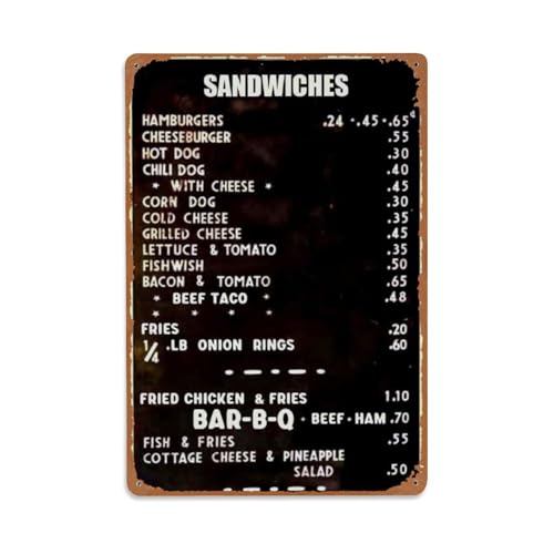 Metall-Blechschild im Stil der 1940er Jahre, Vintage-Stil, Garten, Schlafzimmer, Café, Bar, Männerhöhle, Heimdekoration, Metallposter, 20,3 x 30,5 cm von Rkundrne