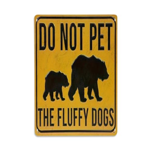 Metall-Blechschild mit Aufschrift "Do Not Pet Furry Dog", Vintage, Garten, Schlafzimmer, Café, Bar, Männerhöhle, Heimdekoration, Metallposter, 20,3 x 30,5 cm Metall-Blechschild mit Aufschrift "Do Not Pet Furry Dog", Vintage, Garten, Schlafzimmer, Café, Bar, Männerhöhle, Heimdekoration, Metallposter, 20,3 x 30,5 cm von Rkundrne