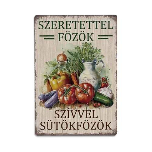 Metall-Blechschild mit Aufschrift "Love to Cook, Love to Bake", Vintage-Stil, Garten, Schlafzimmer, Café, Bar, Männerhöhle, Heimdekoration, Metallposter, 20,3 x 30,5 cm Metall-Blechschild mit Aufschrift "Love to Cook, Love to Bake", Vintage-Stil, Garten, Schlafzimmer, Café, Bar, Männerhöhle, Heimdekoration, Metallposter, 20,3 x 30,5 cm von Rkundrne