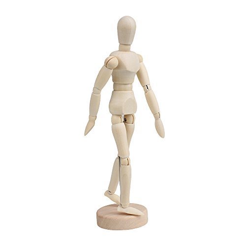 Gliederpuppe,8 Zoll Hölz Modellpuppe Solo Goya Mannequins mit Gelenken Holzpuppe für Desktop Dekoration dekorative Kunstwerke Körper Zeichnung Malerei von Rmeet