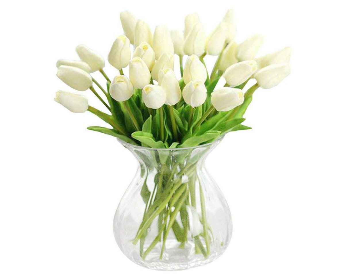 Kunstblumenstrauß 30 Pcs Künstliche Tulpen Real Touch Gefälschter Tulpenstrauß, Rnemitery von Rnemitery