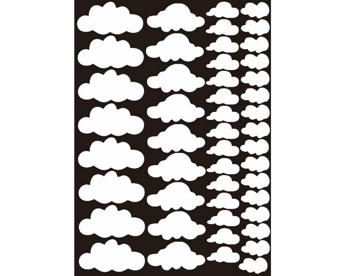 Rnemitery Wandtattoo Wolken Wandaufkleber DIY selbstklebende Tapete Haus Kunst Dekor 48 pc (Wolkenmuster), Geeignet für Kinderzimmer von Rnemitery