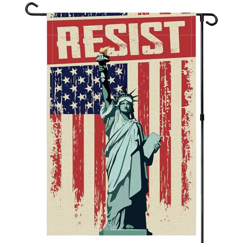 Rngmsi Protestschild-Gartenflagge, doppelseitig, widerstandsfähig, Gartenflagge für Außendekoration, politischer Hass, Anti-Rassistisch, Anti-Verbrecher, Profi-Frauenrechte, Gartenbanner Dekorationen Rngmsi Protestschild-Gartenflagge, doppelseitig, widerstandsfähig, Gartenflagge für Außendekoration, politischer Hass, Anti-Rassistisch, Anti-Verbrecher, Profi-Frauenrechte, Gartenbanner Dekorationen von Rngmsi