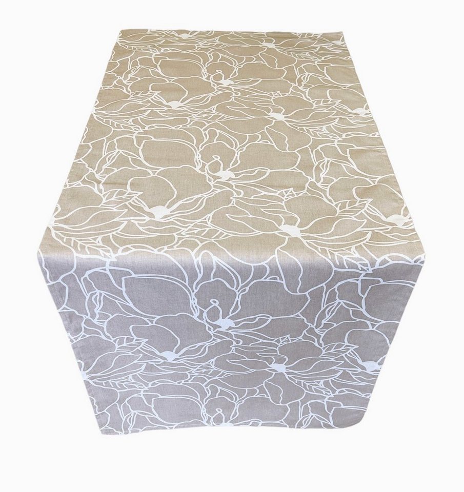 RoKo-Textilien Tischläufer Tischläufer Tischdecke 100% Baumwolle gedeckter Tisch in 18 Maßen, bedruckt, geblümt von RoKo-Textilien