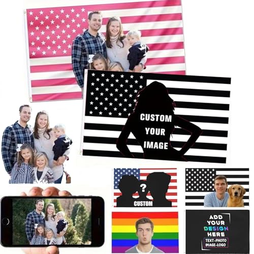 Personalised Amerikanische Flagge, Fahne Selbst Gestalten, Fügen Sie Ihr eigenes Bild hinzu, Text, Wanddekoration Garten-Yard-Schild Camping Flagge - Benutzerdefinierte Flaggenbanner Personalised Amerikanische Flagge, Fahne Selbst Gestalten, Fügen Sie Ihr eigenes Bild hinzu, Text, Wanddekoration Garten-Yard-Schild Camping Flagge - Benutzerdefinierte Flaggenbanner von RoPox