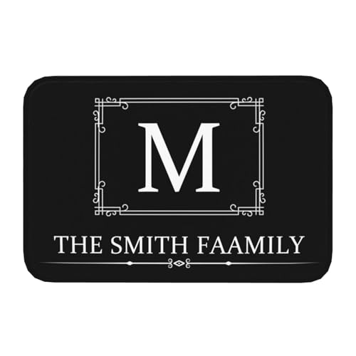 Personalisiert Teppiche,Personalisierte Fußmatte mit Logo und Wunschtext,mit Namen personalisiert rutschfest Personalisiert Teppich für Ihren eigenen Bereich, Flanell-Teppiche, rutschfest, waschbar von RoPox