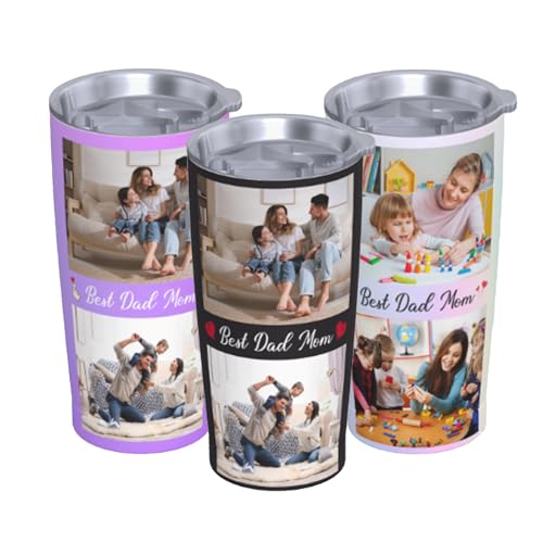 Personalisierter Thermobecher mit Strohhalm,Thermobecher Personalisiert mit Bild Text,delstahl Reise Kaffeebecher,Personalisierte Geschenke Geschenk für Abschiedsgeschenk Kollegen von RoPox
