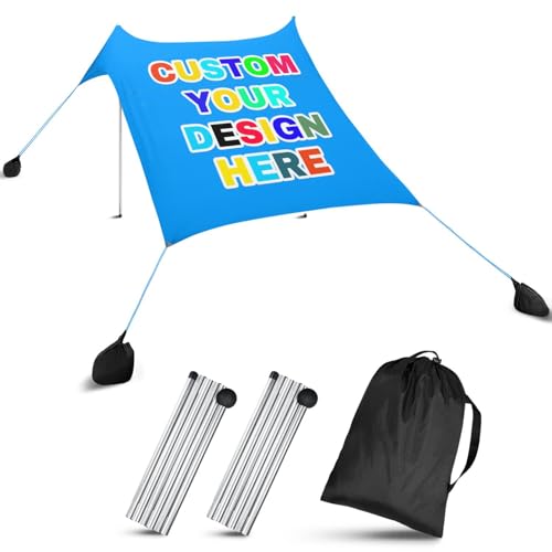 Personalized Beach Tent, Customizable with Photos and Text, Portable Beach Tent Sun Shelter, with a Sand Anchor Pocket, Two Rust-Resistant Poles, and a Drawstring Bag, for Camping, Beach, Fishing Personalized Beach Tent, Customizable with Photos and Text, Portable Beach Tent Sun Shelter, with a Sand Anchor Pocket, Two Rust-Resistant Poles, and a Drawstring Bag, for Camping, Beach, Fishing von RoPox