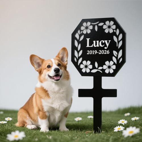 RoPox Personalisierte Haustier-Gedenktafel,Individuell gestaltbar mit Foto und Text, Outdoor-Haustier-Grabmarker, Wetterfester Gravurschutz,Lasergravur, für Tiergrabstein Deko & Tiere Grabtafel RoPox Personalisierte Haustier-Gedenktafel,Individuell gestaltbar mit Foto und Text, Outdoor-Haustier-Grabmarker, Wetterfester Gravurschutz,Lasergravur, für Tiergrabstein Deko & Tiere Grabtafel von RoPox