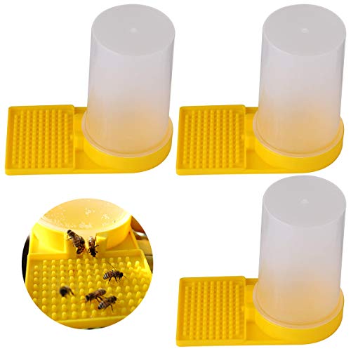 Bienen Wasser Feeder,RoadLoo 3Pcs Bienen Eingang Feeder Futtergeräte für Bienen Wasserspender Kunststoff Imkereibedarf Bienenfütterung Eingang Bienenstock Trinkschale Imkerei Imker Ausrüstung Zubehör von RoadLoo