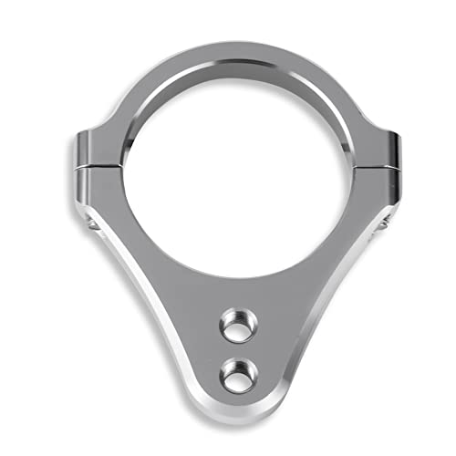 46 mm Clip auf Gabel für Lenkungsdämpfer Motorrad CNC Aluminium Anpassung Klemme vorne Blinker Licht Montagehalterung 1 Stück von RoadMad