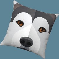 Alaskan Malamute Hundekissen - Süßes Geschenk Für Hundeliebhaber Weiches Kunstwildleder Kissen Doggo Designs von RoadSweetHomeStore