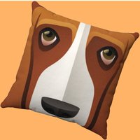 Basset Hound Hundekissen - Süßes Geschenk Für Hundeliebhaber Weiches Kunstwild Wildleder Kissen Doggo Design von RoadSweetHomeStore