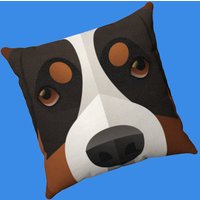 Berner Sennenhund Kissen - Süßes Geschenk Für Hundeliebhaber Weiches Wildleder Dekokissen Doggo Design von RoadSweetHomeStore